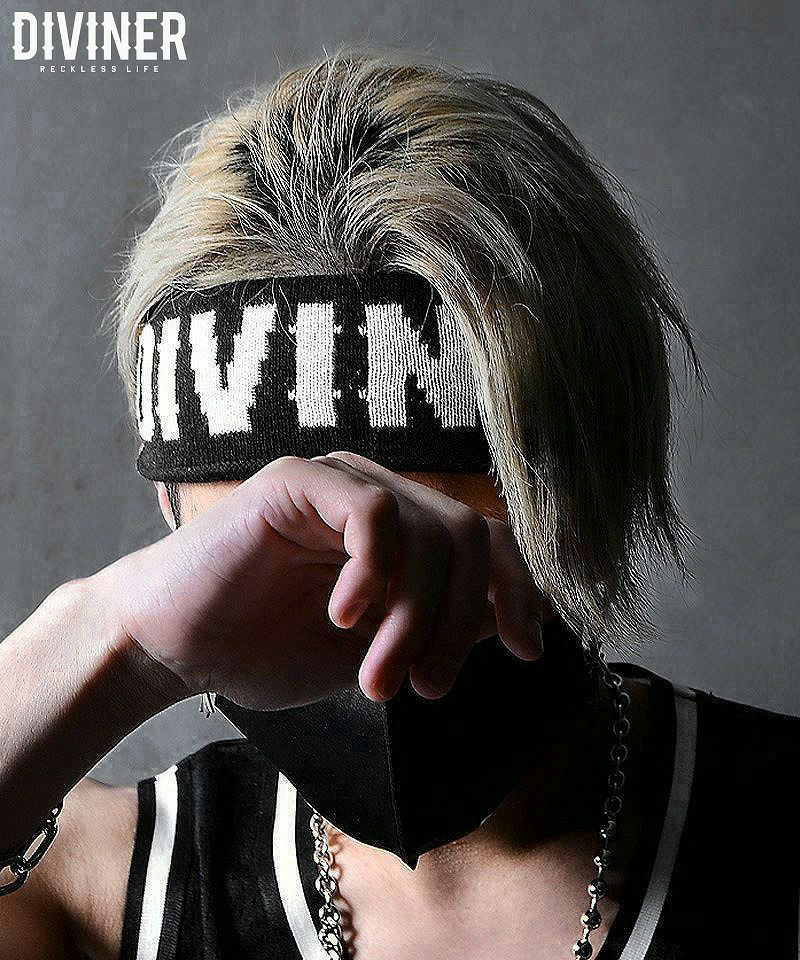 【OWN ROOTS】DIVINERLogo Headband（ブラック）ヘアバンド