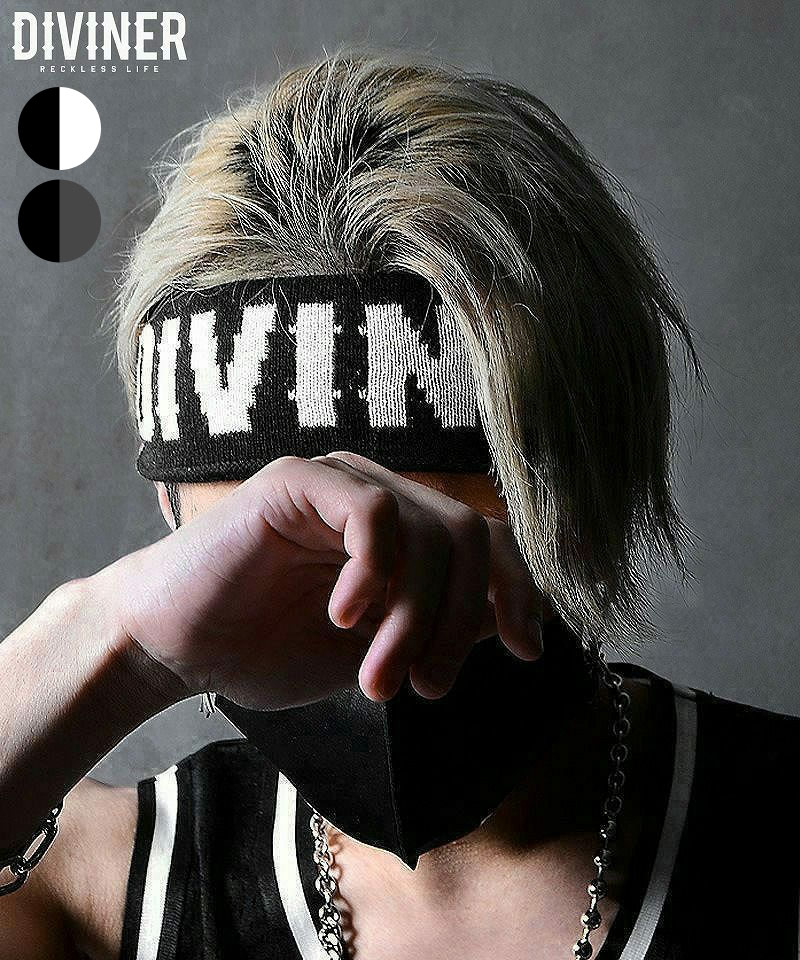 【OWN ROOTS】 DIVINER Logo Headband （ブラック） ヘアバンド