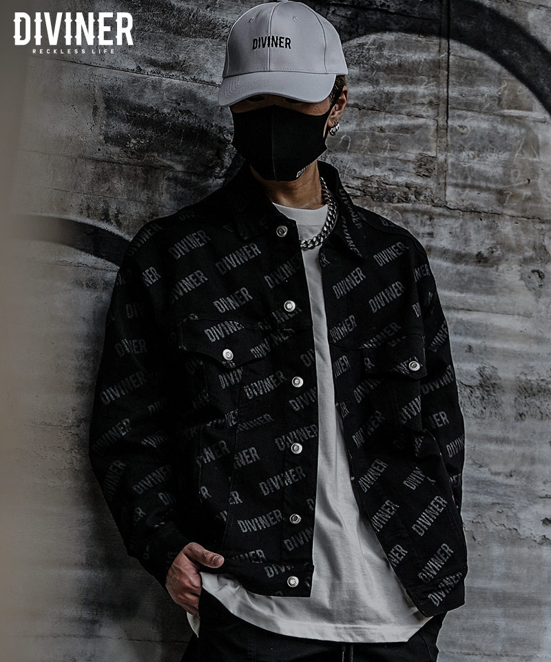 Logo total pattern Jacket アウター