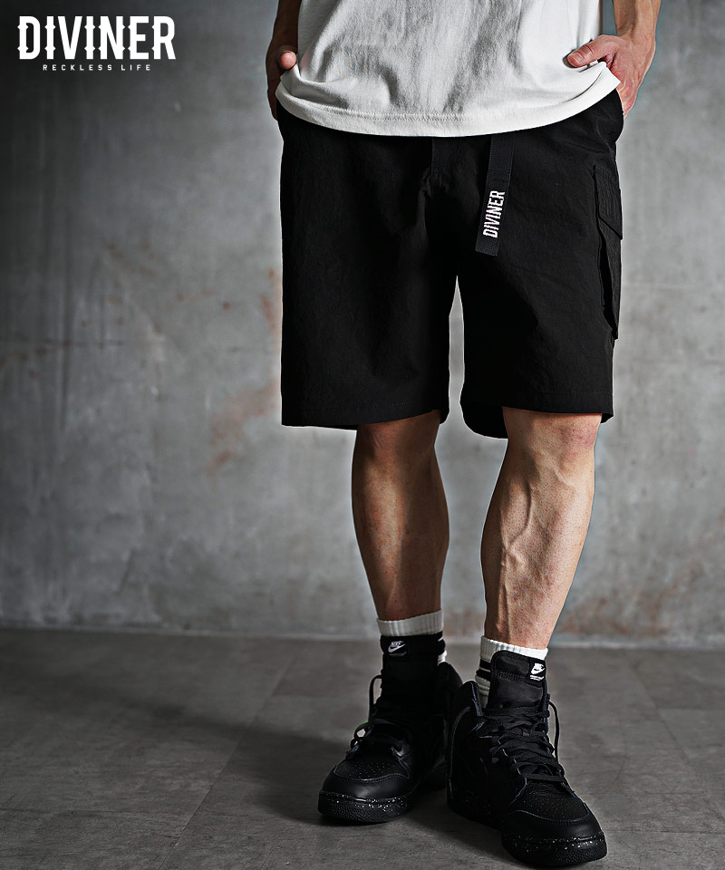 Nylon Cargo Shorts