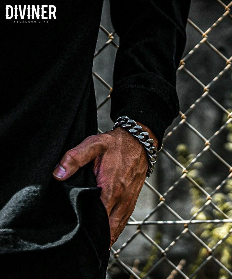 【OWNROOTS】Flatlink Chain Bracelet（シルバー）