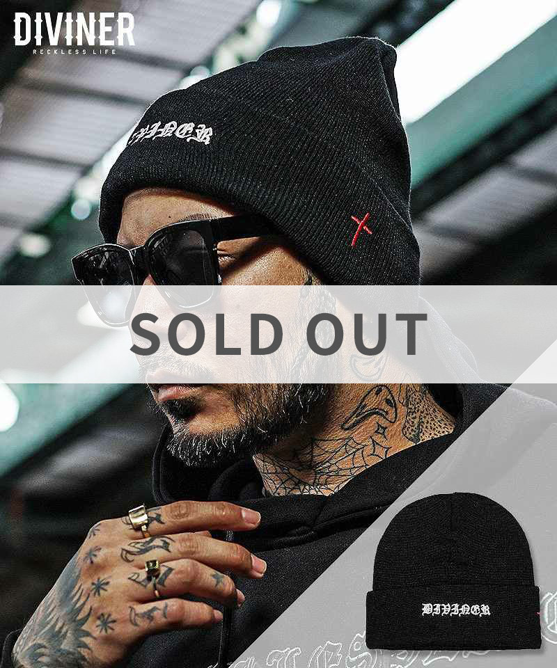 【Black Letter】 Knit Cap