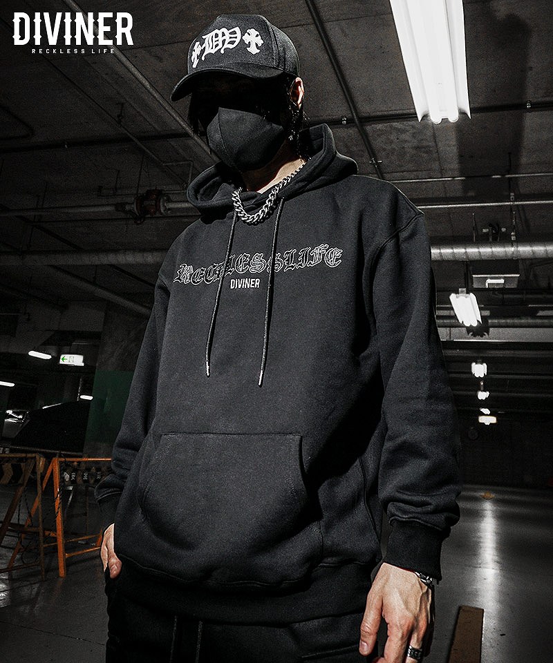 Black Letter HOODIE/ブラックレターフーディー