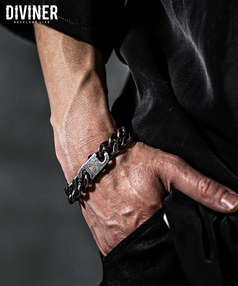 Flatlink Chain Bracelet（ブラック）