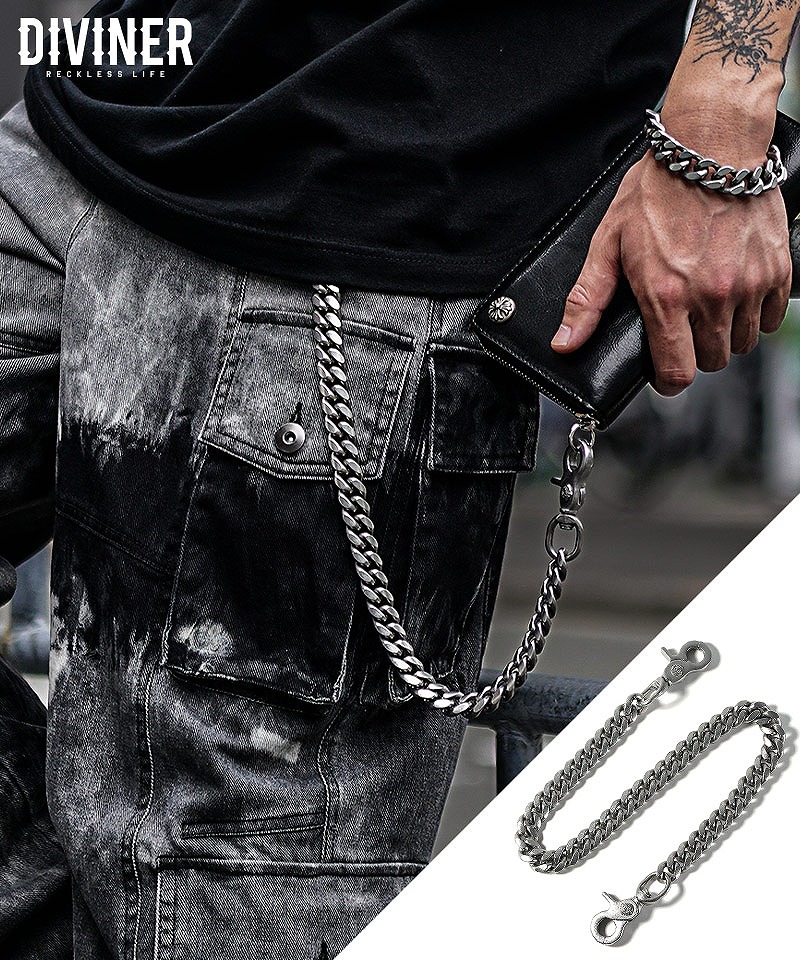 【OWNROOTS】 Flatlink Chain Wallet Chain/フラットリンク チェーン ウォレット チェーン