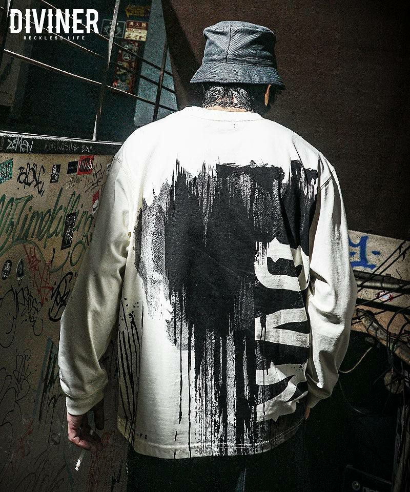 Dripped Spray Logo L/TEE
