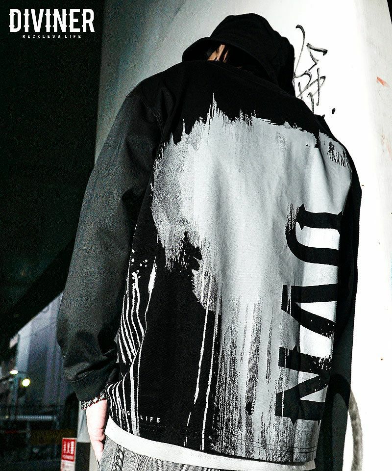 Dripped Spray Logo L/TEE