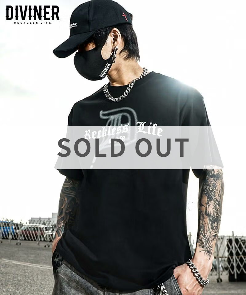 Dropped D Spray TEE（ブラック）