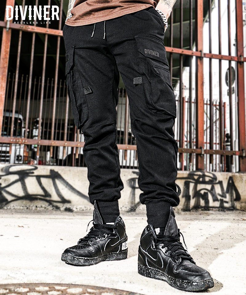 Black Cargo jogger Pants /ブラックカーゴジョガーパンツ