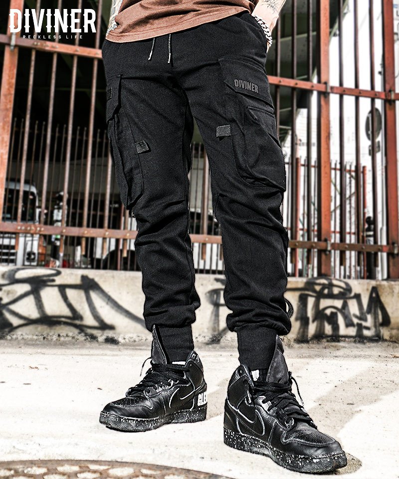 【OWN ROOTS】Black Cargo jogger Pants 