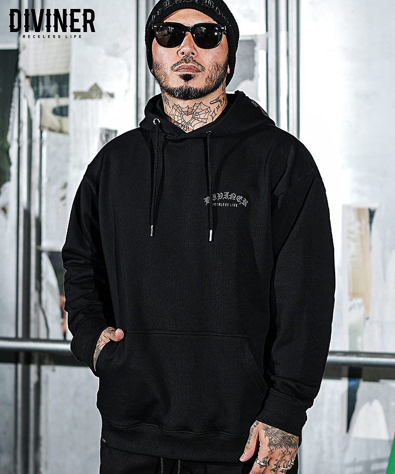 【BLACK LETTER】Engrave Head Hoodie
