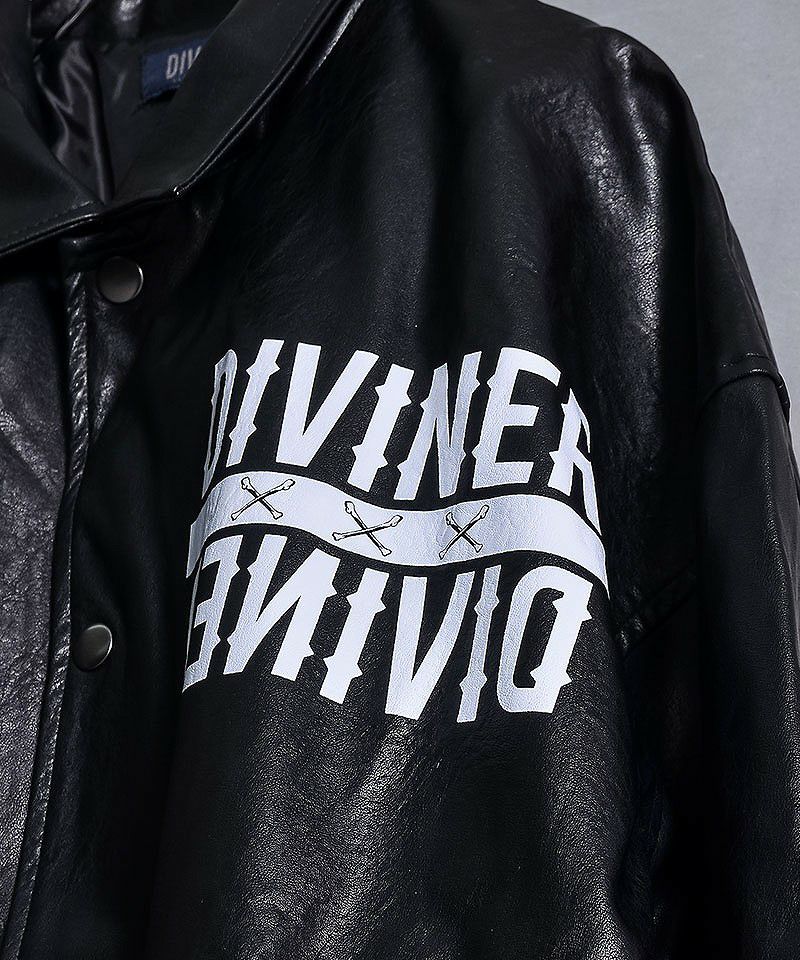 DIVINER PUレザー コーチングジャケット M 黒　美品✨ DIVINER PUレザー コーチングジャケット M 黒 美品✨