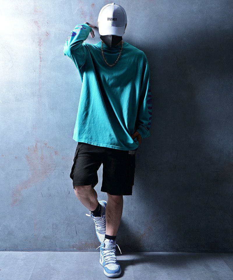 Tシャツ×ハーフパンツの着こなし