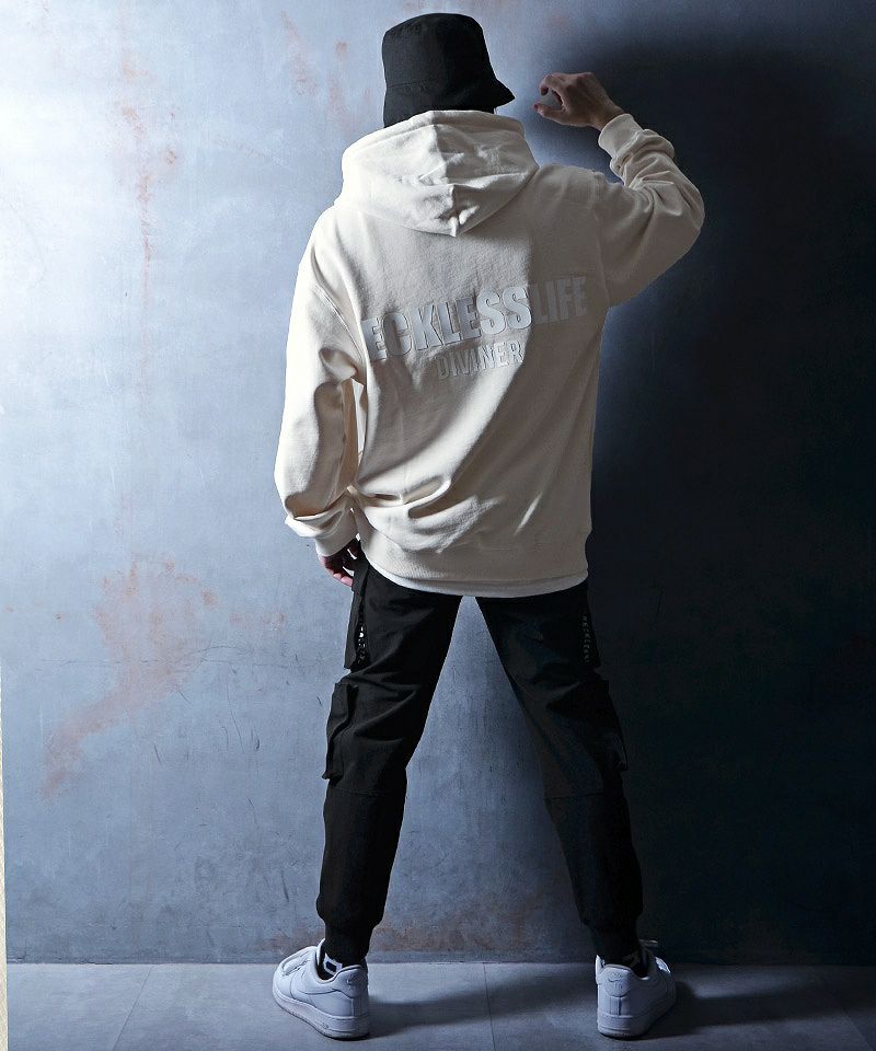 Rubber Sheet Logo Hoodie(アイボリー)