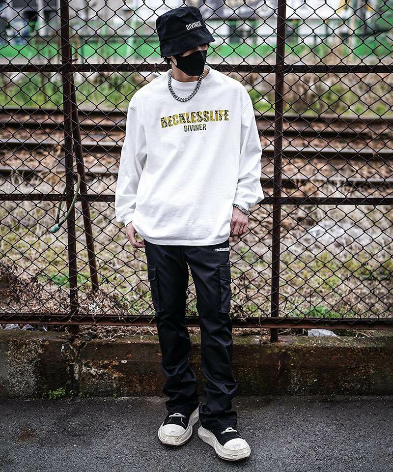 Yellow python L/TEE（オフホワイト）