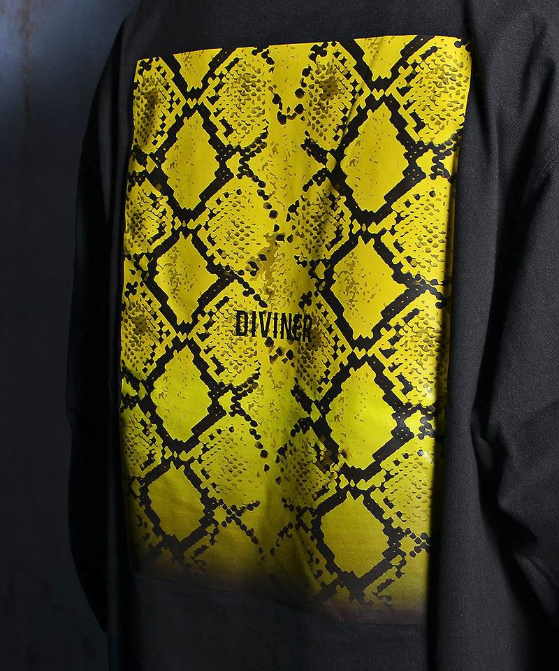 Yellow python L/TEE（ブラック） トップス ロンT｜【公式】DIVINER