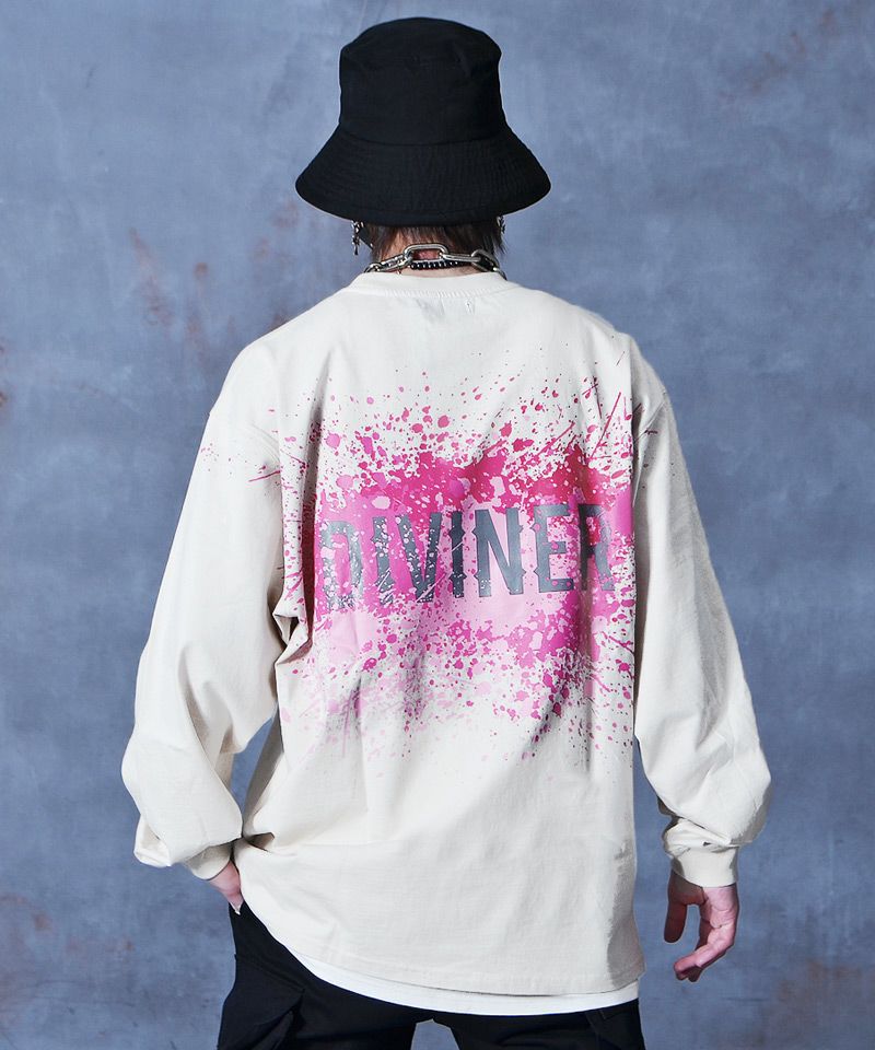 DIVINER ディバイナー Cusp Erosion L/TEE(グレー)　M DIVINER ディバイナー Cusp Erosion L/TEE(グレー) M