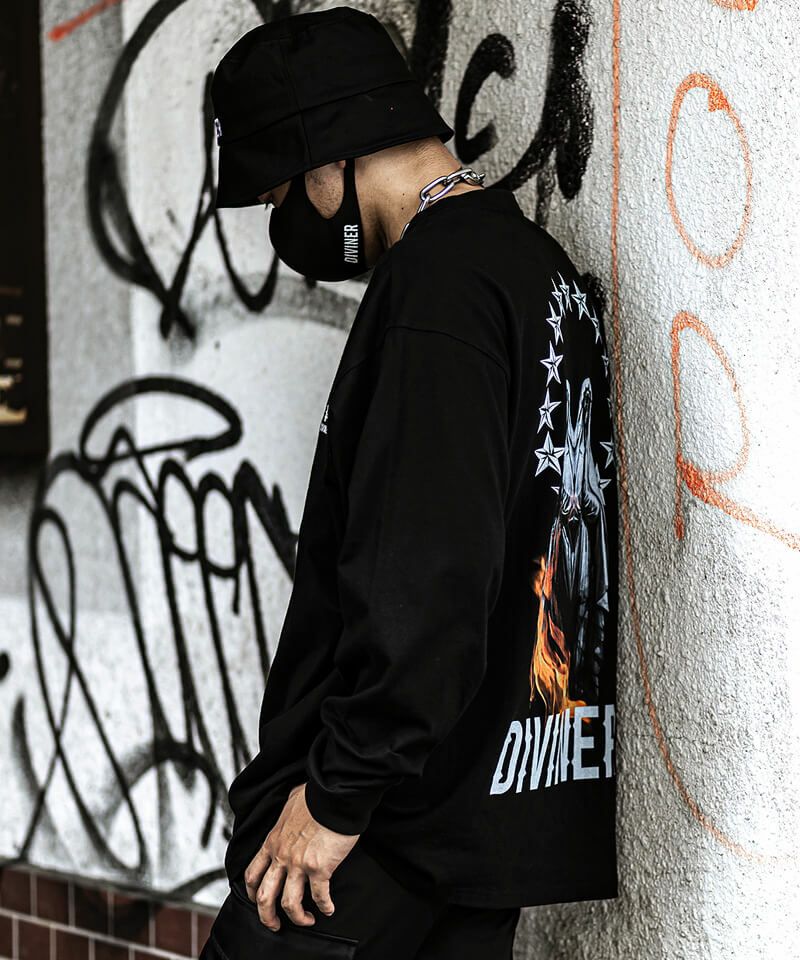 プレイヤー ロンT（ブラック） 長袖Tシャツ｜【公式】DIVINER