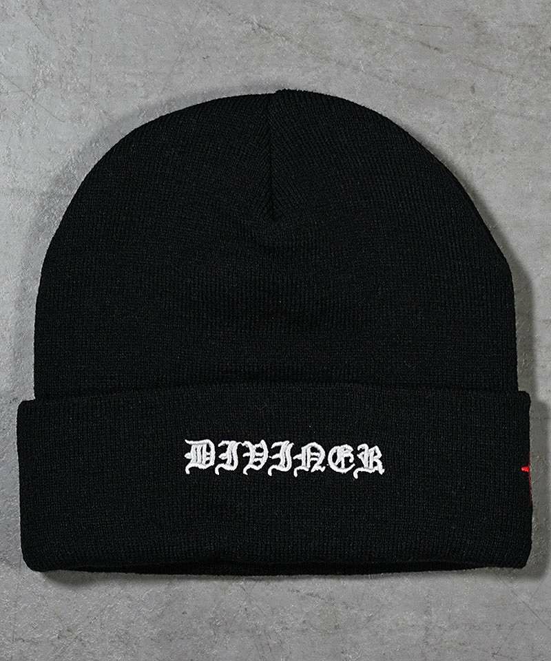Black Letter】 Knit Cap グッズ 帽子 キャップ ニット帽
