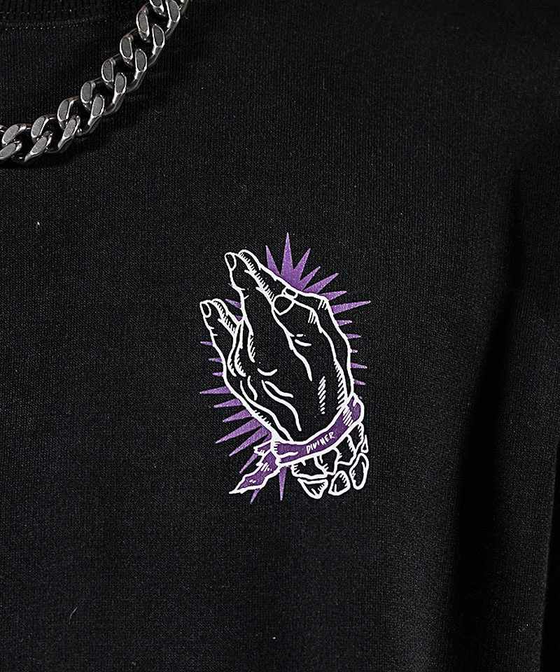 DIVINER BlackLetterTalisman トレーナー　黒/L Black Letter】Talisman Sweat Shirt トップス 長袖 スウェット