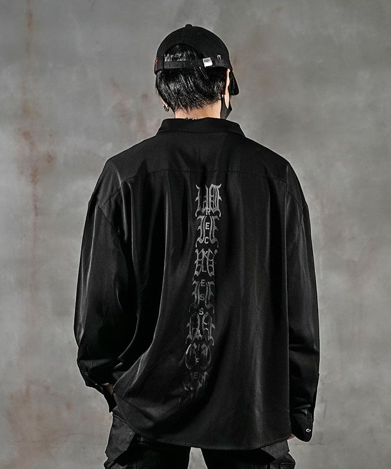 【再入荷なし】【BlackLetter】 Spine Art Shirt（ブラック）