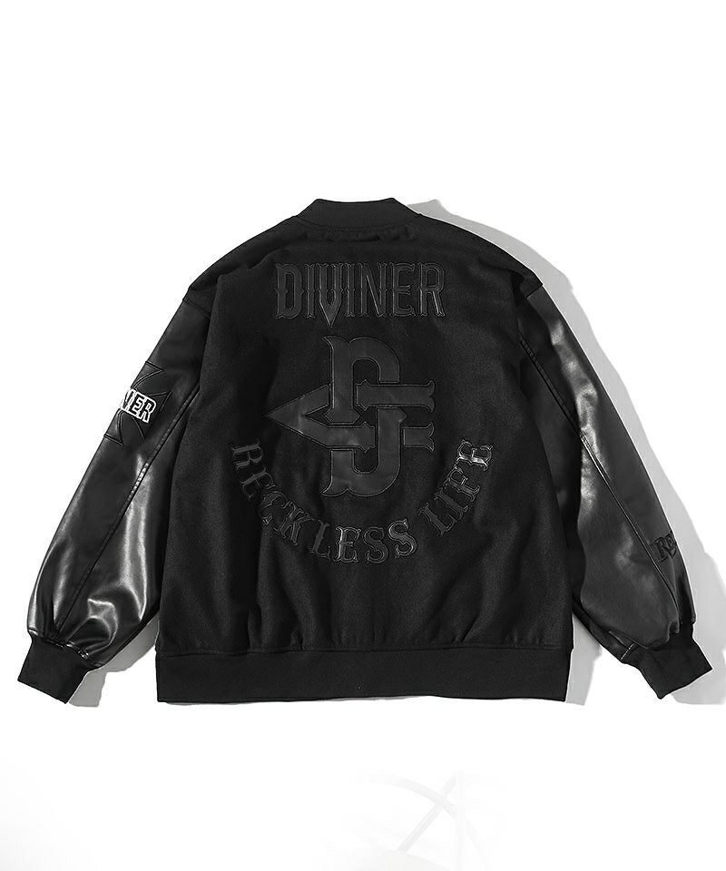 Synthetic Leather Patch Stadium Jacket アウター｜【公式】DIVINER