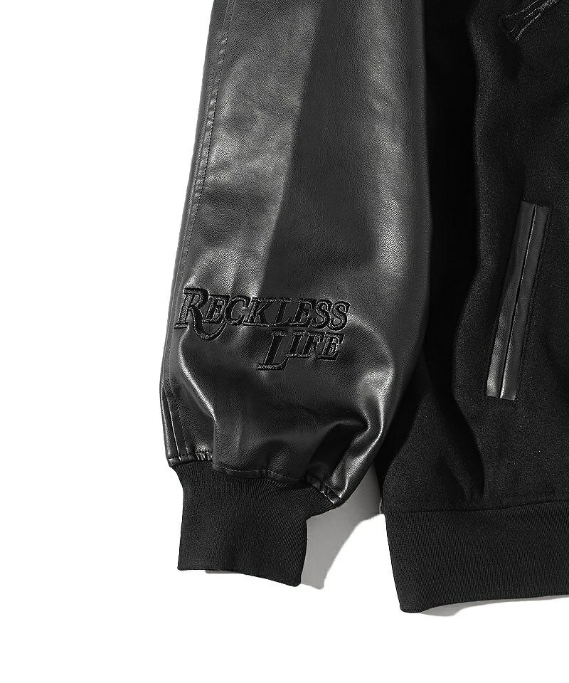Synthetic Leather Patch Stadium Jacket アウター｜【公式】DIVINER