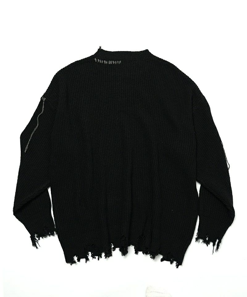 Frayed Damage Knit トップス｜【公式】DIVINER（ディバイナー）
