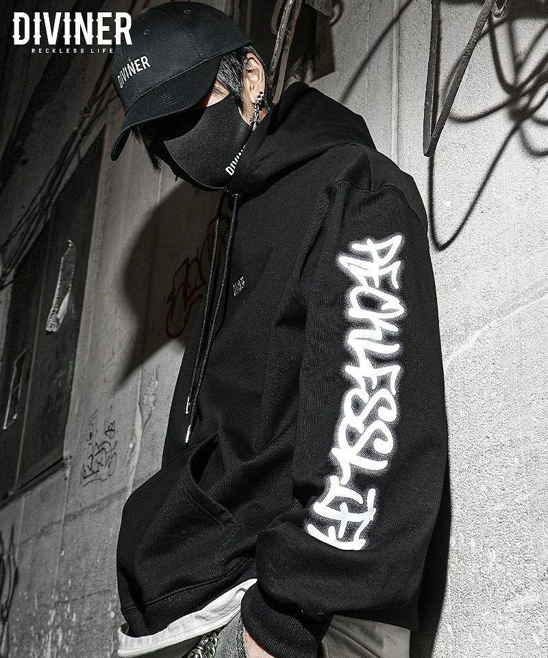 BlackLetter】Triple Pattern Logo Hoodie(ブラック) トップス｜【公式