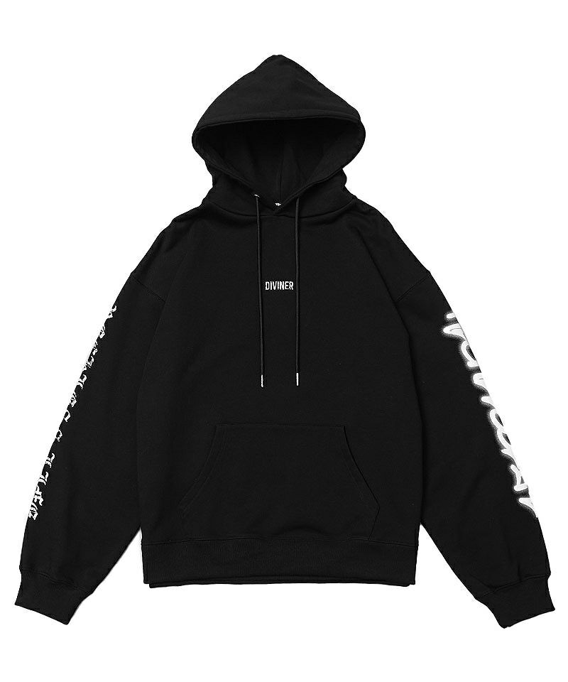 BlackLetter】Triple Pattern Logo Hoodie(ブラック) トップス｜【公式】DIVINER（ディバイナー）