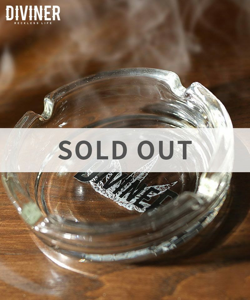 Weed Logo Glass Ashtray