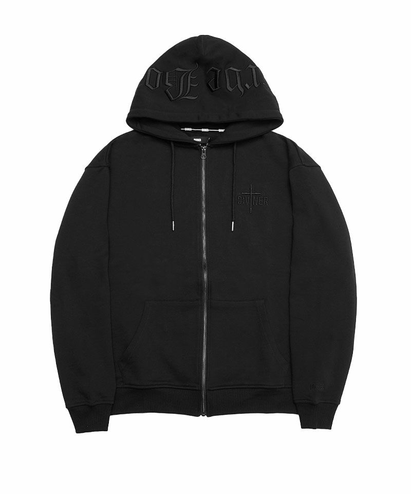 BlackLetter】Rear Embroidery Cross Hoodie トップス｜【公式