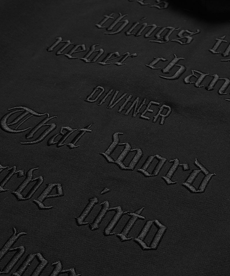BlackLetter】Rear Embroidery Cross Hoodie トップス｜【公式