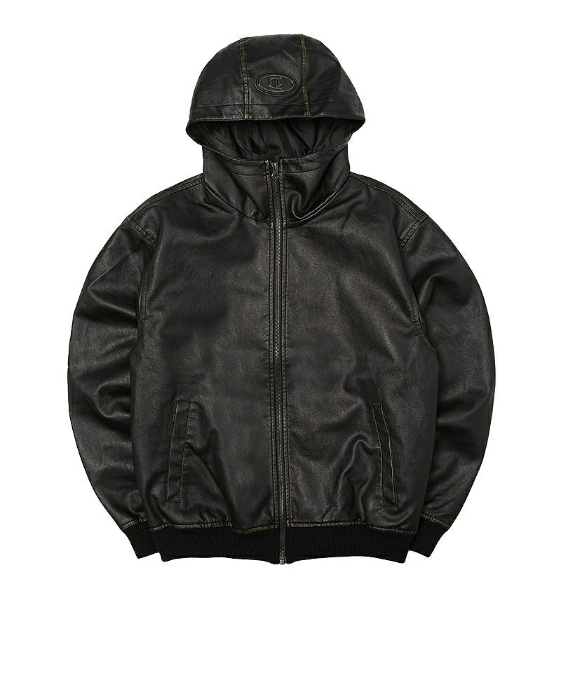 Dirty Leather Hood Jacket アウター｜【公式】DIVINER（ディバイナー）